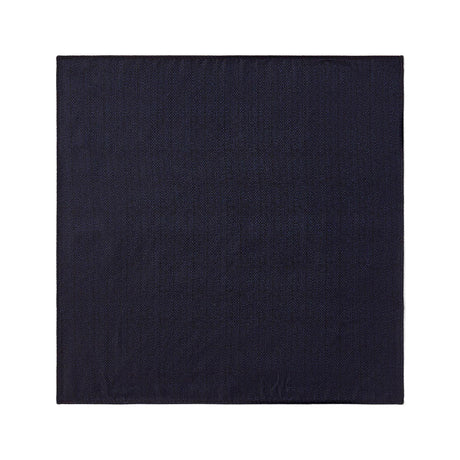 Pochette de costume satinée bleu marine