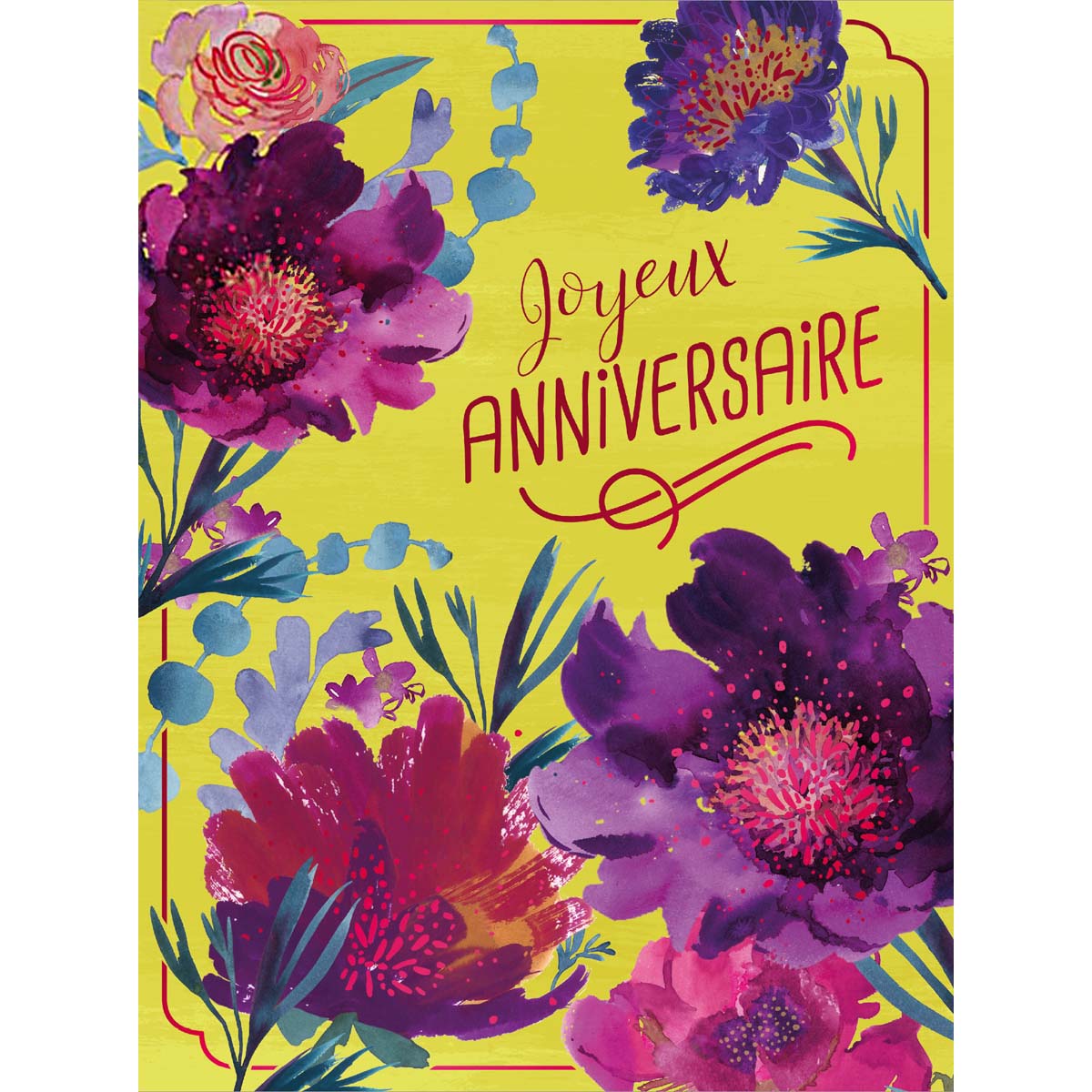 2€10 sur Carte Anniversaire Femme Fleurs Roses - Draeger Paris - Carte de  vœux - Achat & prix
