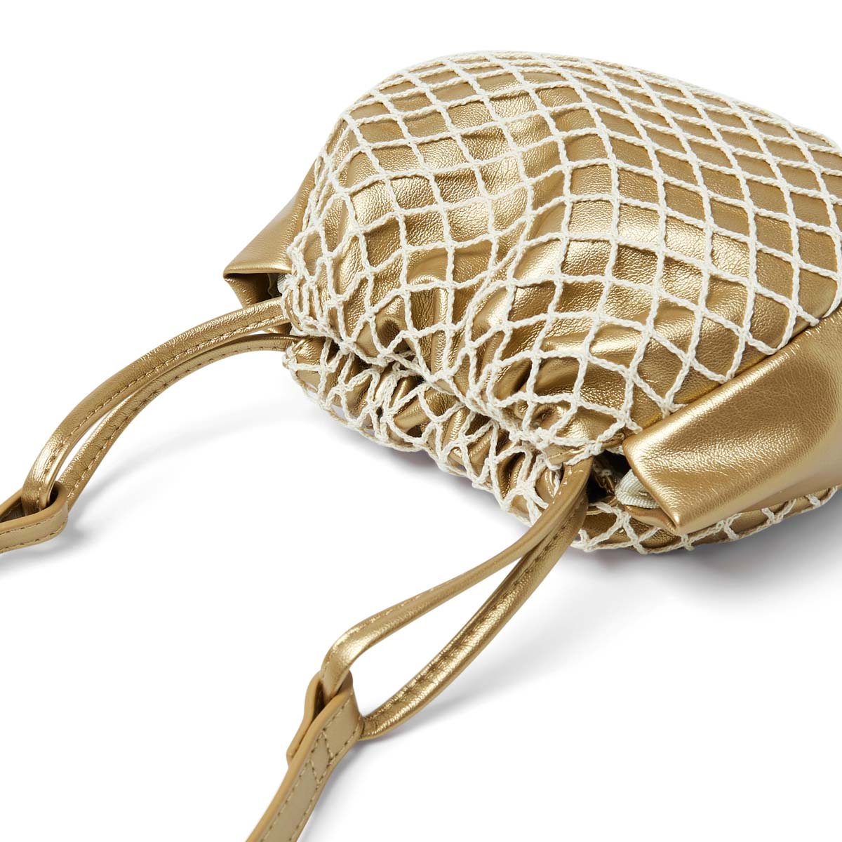 Round bag with mesh detail - 2 colors - Women