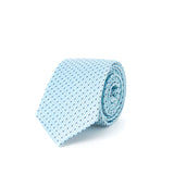 Cravate en Soie Jacquard Bleu -  Micro motif