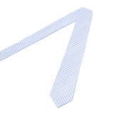 Cravate en Soie Jacquard Bleu -  Imprimé micro motif