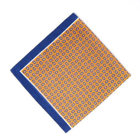 Bandana en coton motif ovales - orange