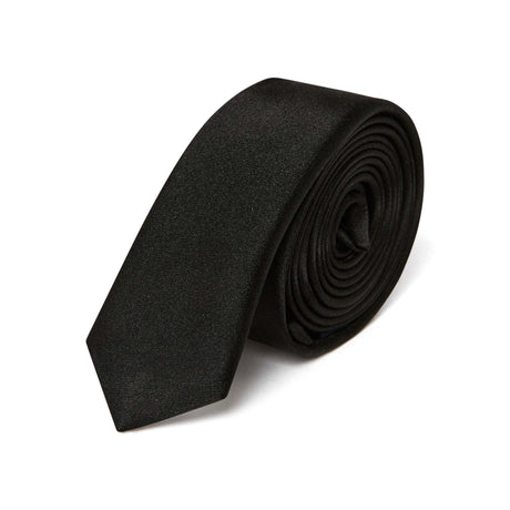 Corbata negra lisa