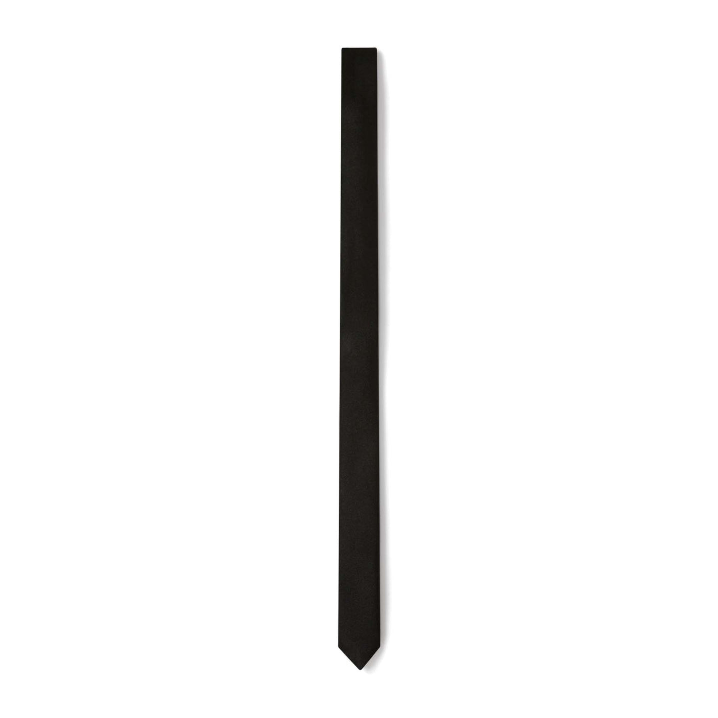 Plain black tie
