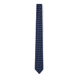 Cravate petit paisley bleu