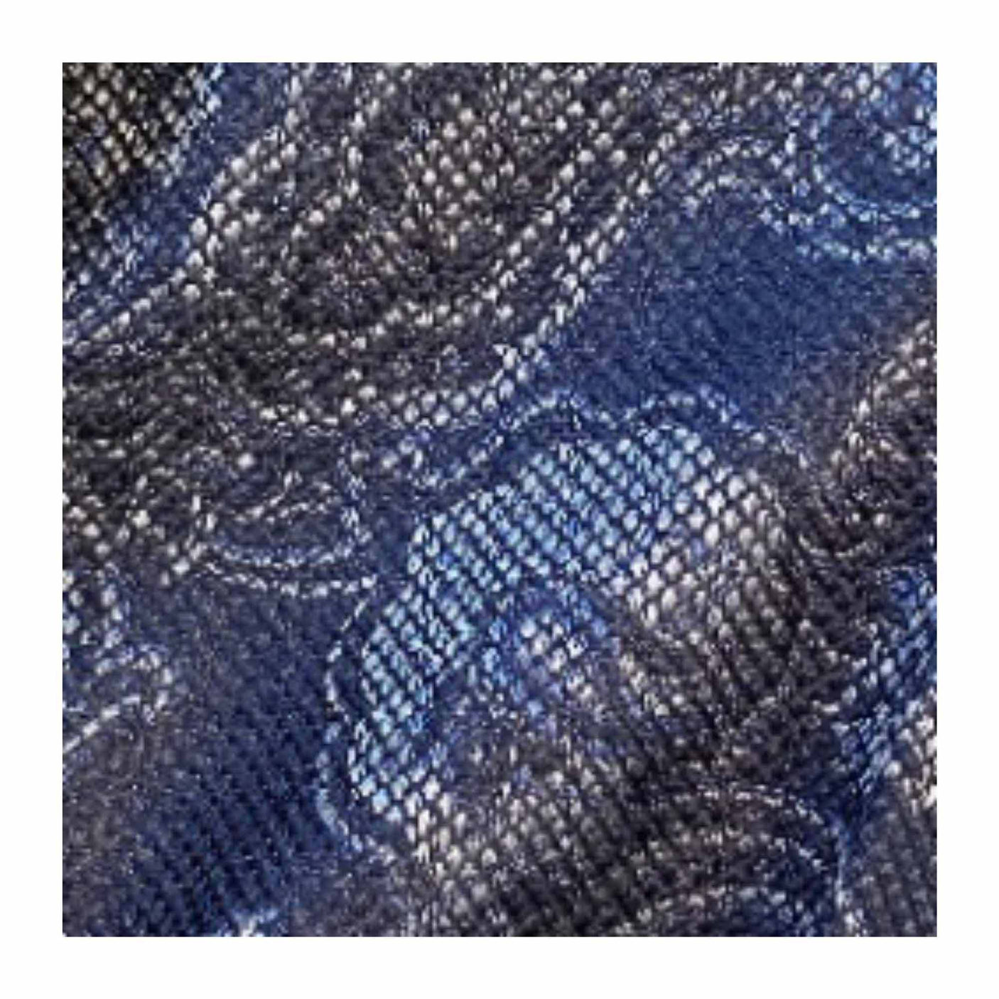 Cravate paisley bleu marine