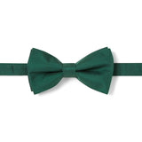 Green twill bow tie