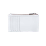 Women's zipped card holder - 100% leather - 5 compartments