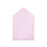Pocket square in 100% silk - Silk twill - Pink - 26x26 cm - Draeger