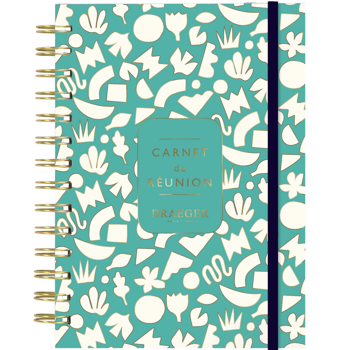A5 spiral meeting notebook - 192 pages - Turquoise