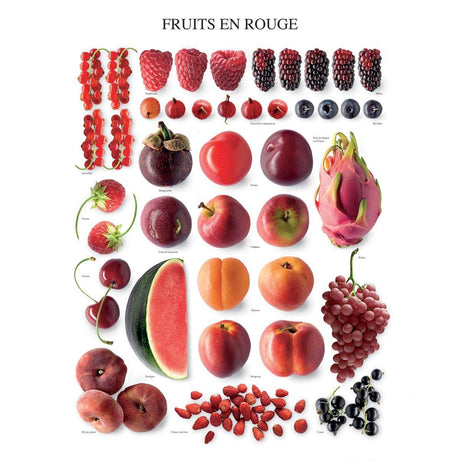 Affiche Les fruits en rouge - 40x50cm