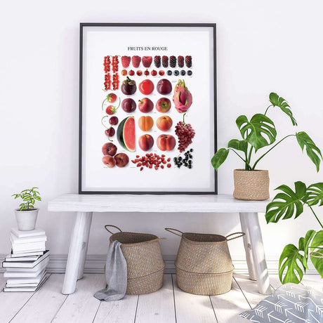 Affiche Les fruits en rouge