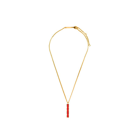 Collier Email Barre RIO Rouge