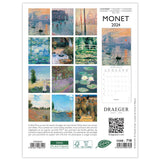 Petit calendrier mural 14x18 cm 2024 - Thème Monet