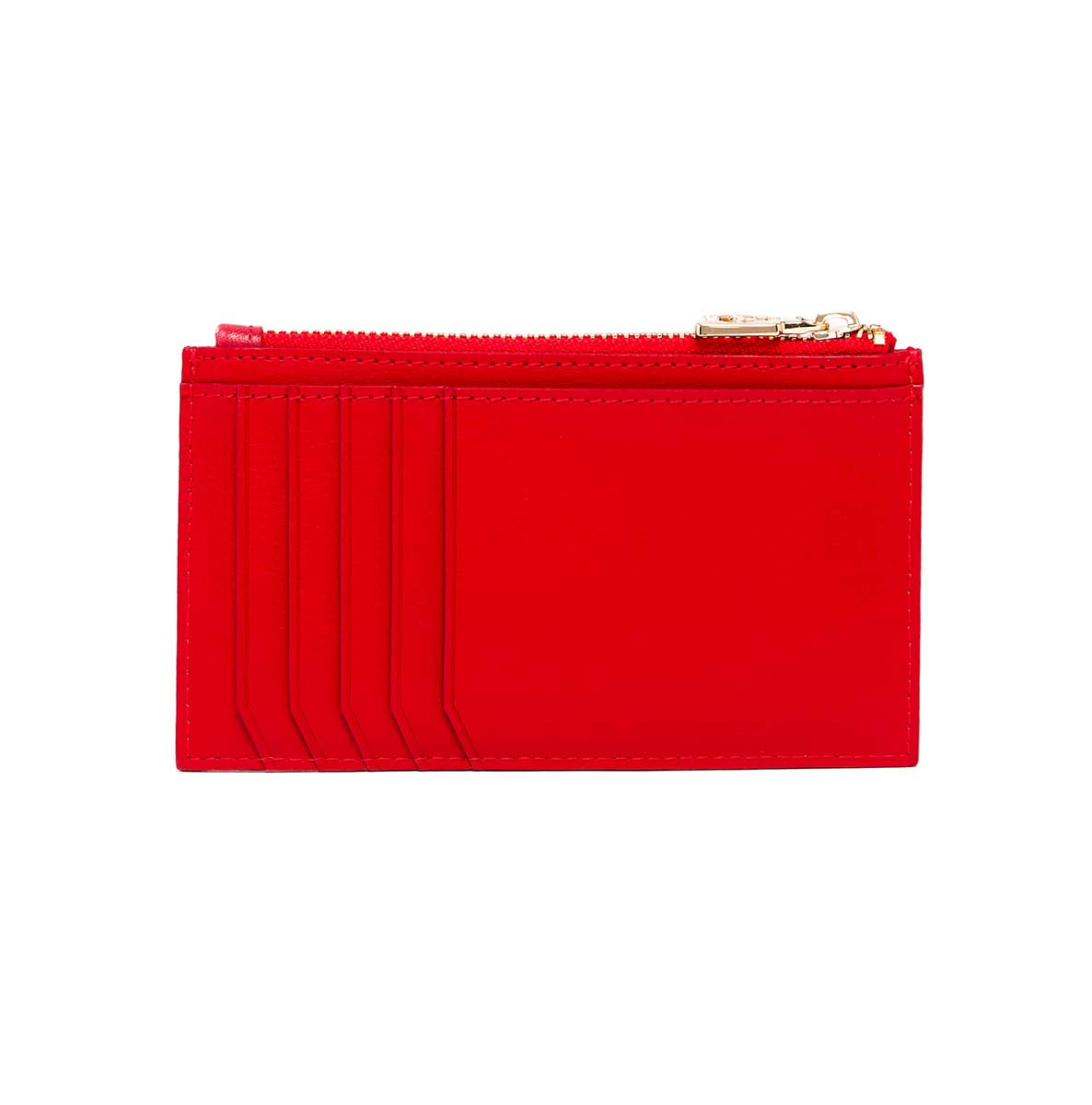 Porte-cartes Femme en cuir - Rouge - Compartiments