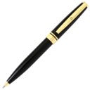 Personalized Black &amp; Gold Initial Pen