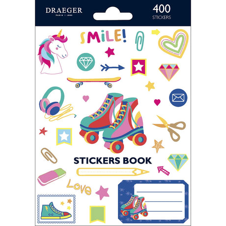 Stickers autocollants thème Pop culture -  400 pièces