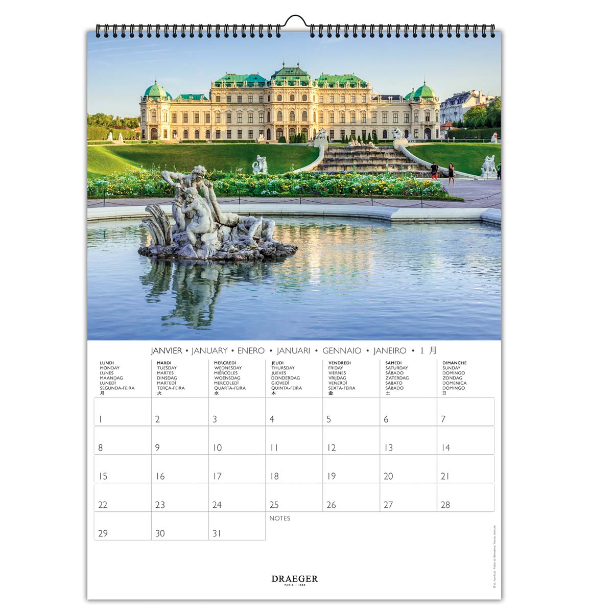 Calendrier Mural Theme Photos Paysage Europe 2024