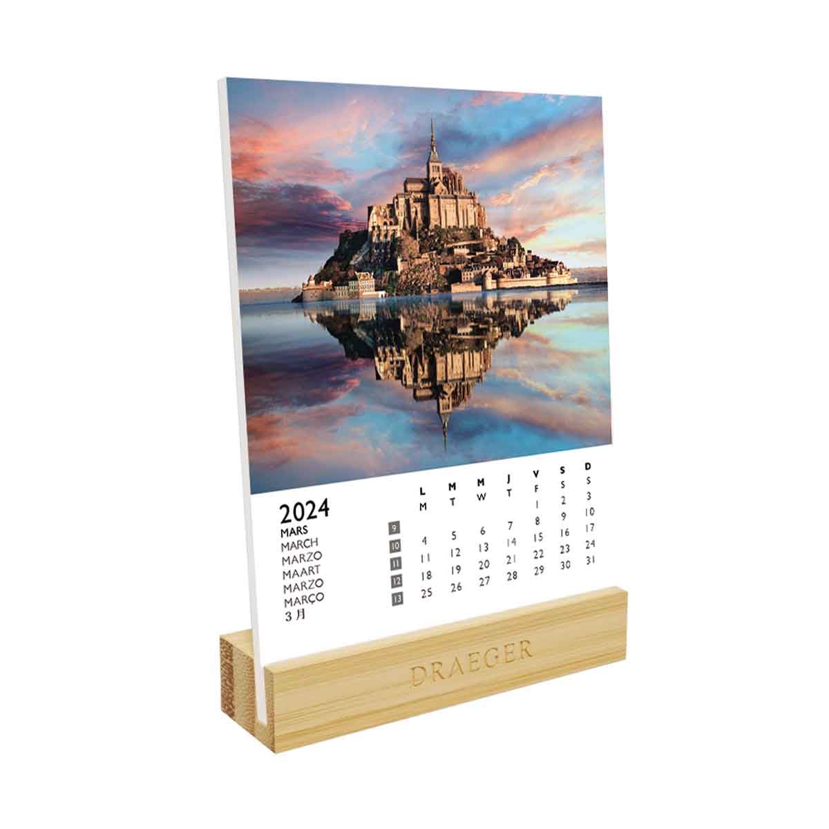 Calendrier Socle Bambou Annee Theme Photos Paysage France 2024