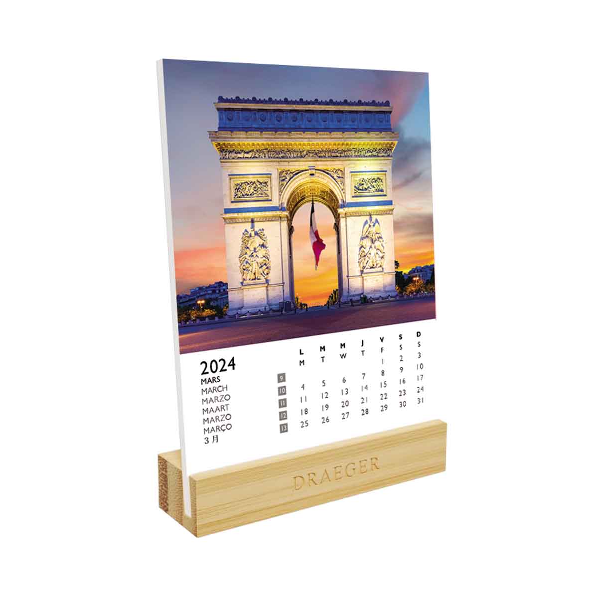 Calendrier Socle Bambou Annee Theme Photos Paris 2024