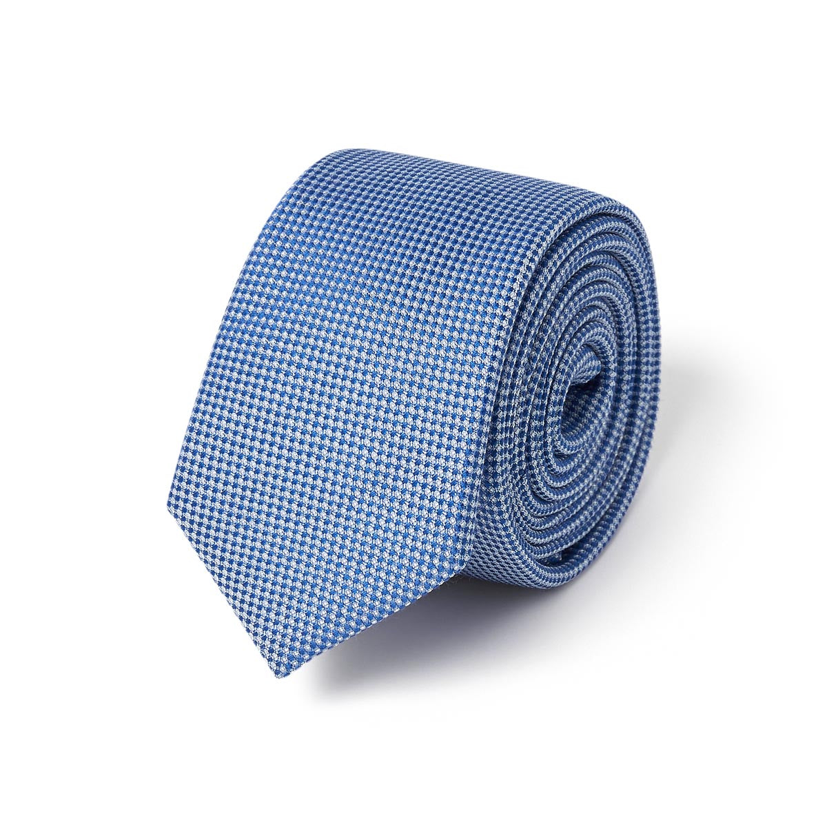 Cravate nattée 150 x 6 - Bleu
