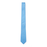 Cravate en Soie Twill  Imprimée - Bleu