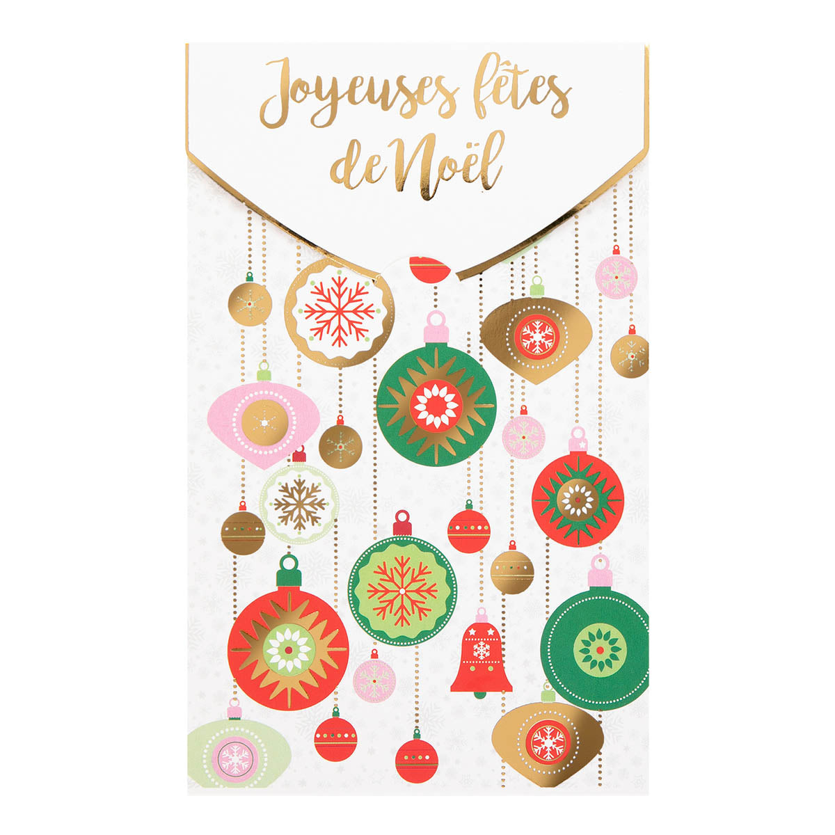 Carte de vœux avec enveloppe - lot de 8 cartes Joyeux Noël