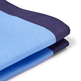 Pochette de costume en lin - bleu et violet
