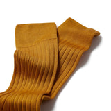 Chaussettes unies Moutarde