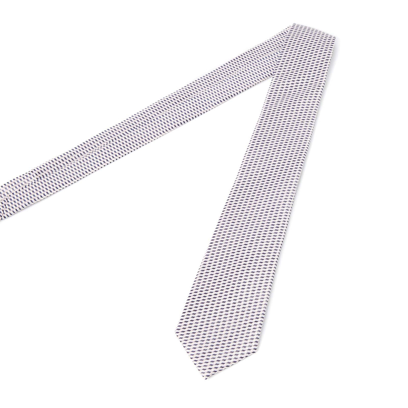 Cravate à motif rectangles 3D - beige
