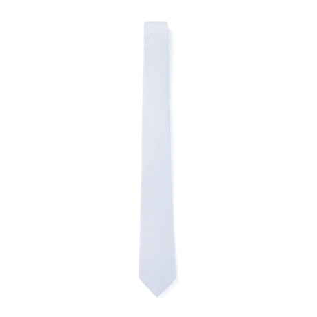 Cravate à motif carrés - bleu