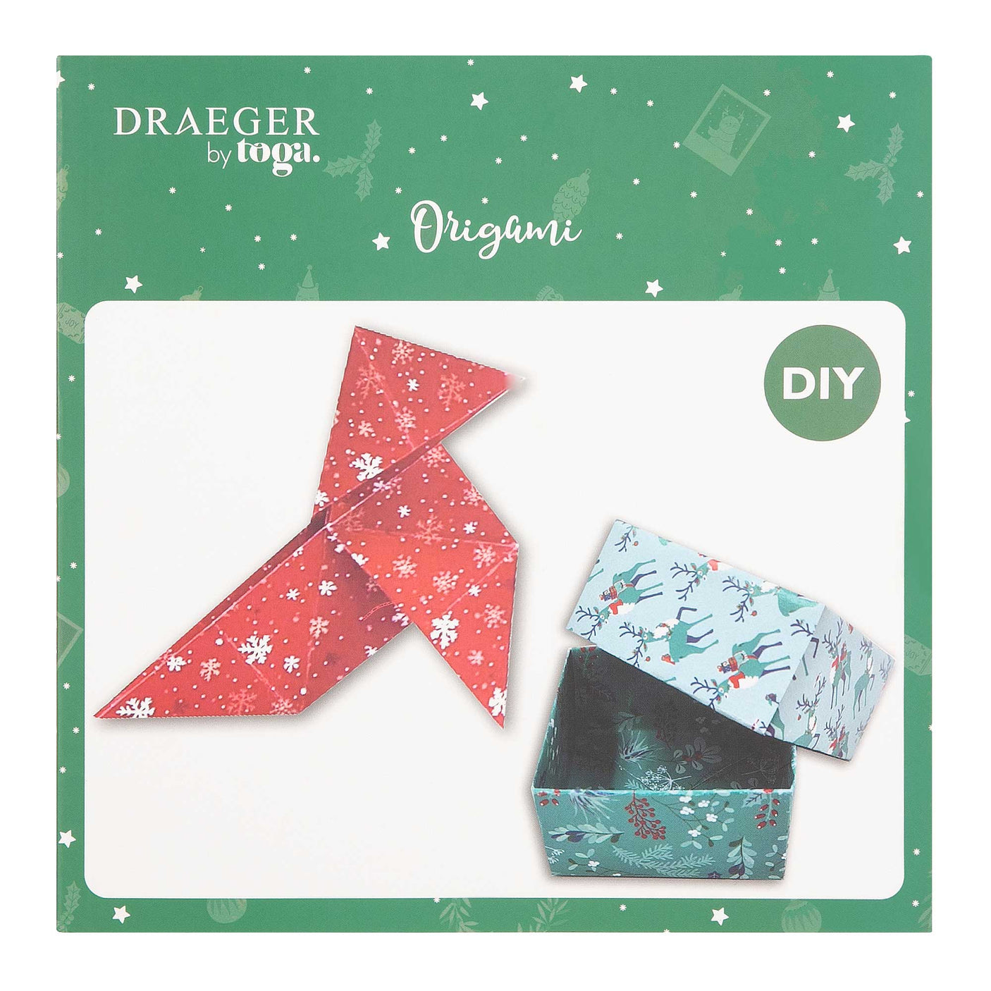 100 Origami papers - Reindeer Christmas