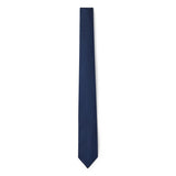 Cravate texturée satin bleu marine