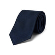 Cravate satinée bleu marine
