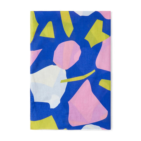 Etole formes abstraites - bleu jaune rose