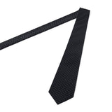 Cravate noire à pois blancs