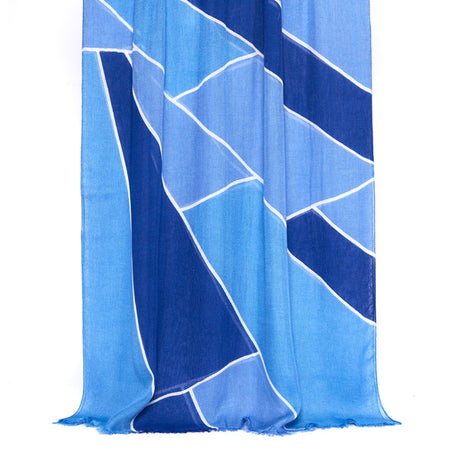 Foulard homme bleu - motif New York