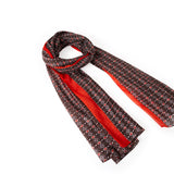 Black red diamond scarf