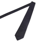 Cravate fine twill noir