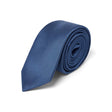 Cravate fine twill bleu foncé