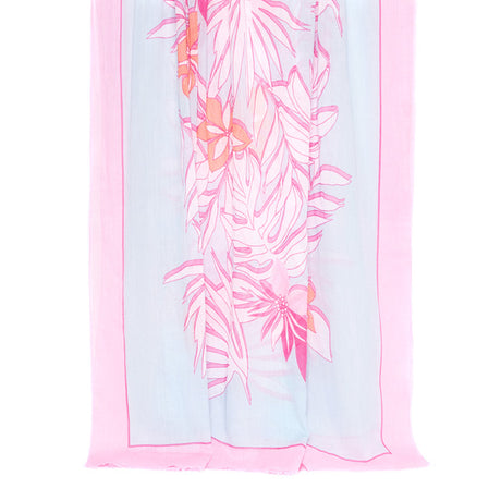 Foulard femme - paréo motif Hawaï - rose