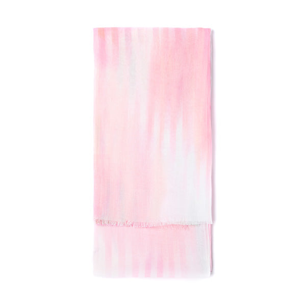 Foulard femme - paréo motif pivoines - rose