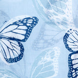 Foulard femme - paréo motif papillons - bleu