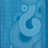 Foulard femme - paréo motif Tokyo - bleu