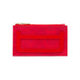 Porte-cartes zippé femme - motif Rio rouge cerise