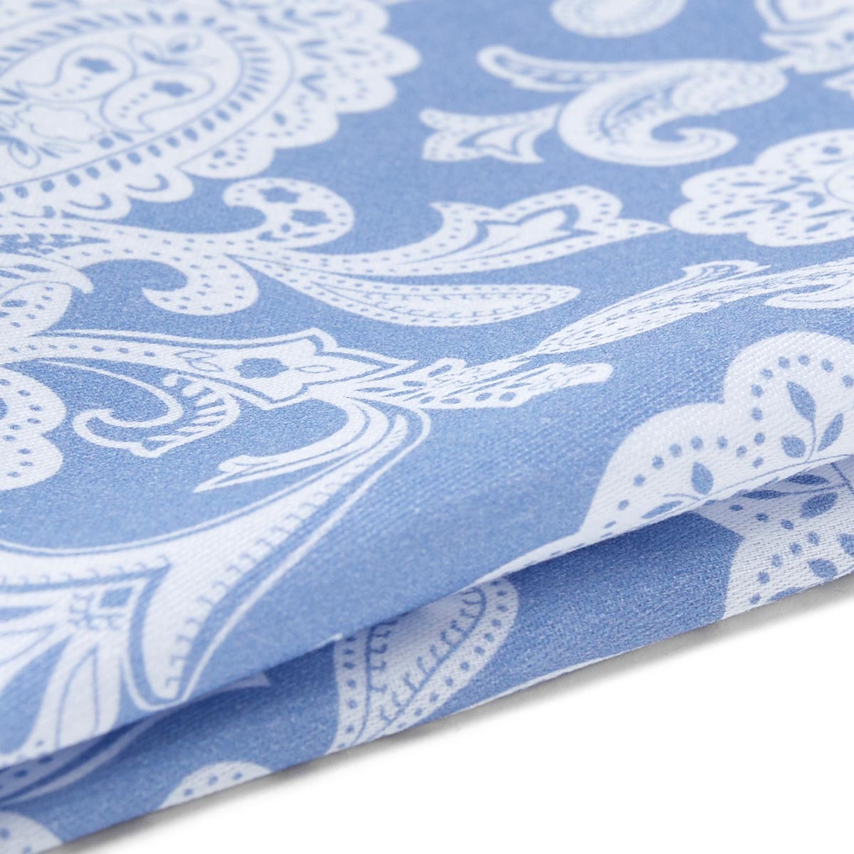 Pochette de costume en coton - motif bleu ciel