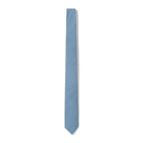 Cravate fine chinée bleue