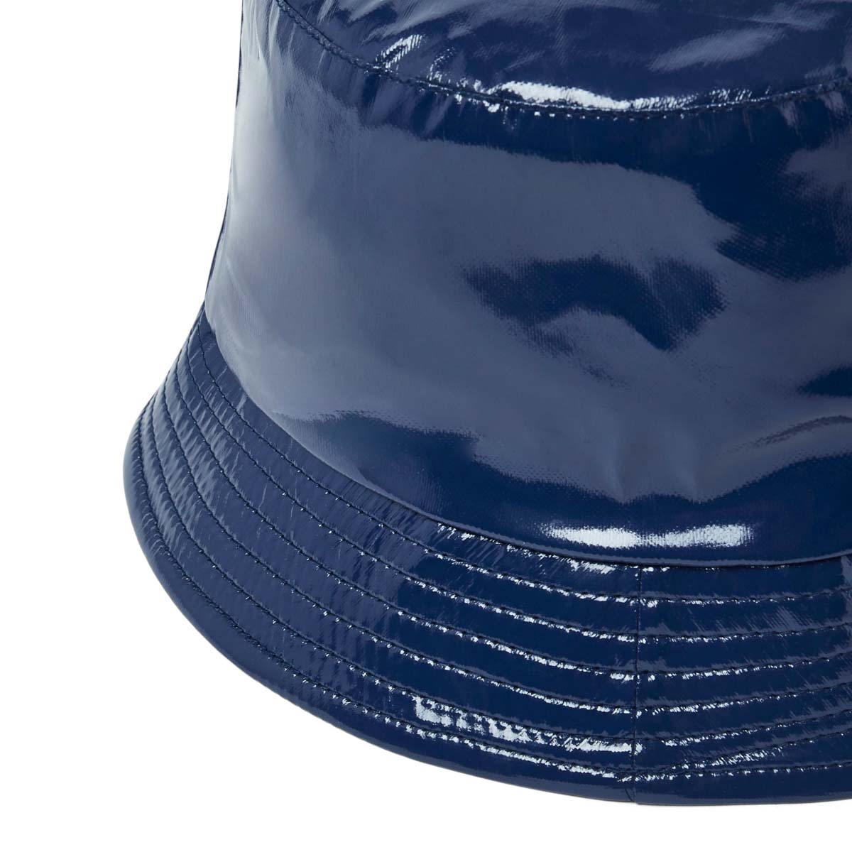 Chapeau de pluie - bob en vinyle bleu marine
