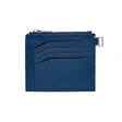 Porte-cartes zippé homme en cuir - motif Tokyo - bleu