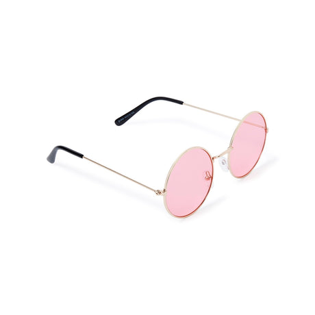 Round pink metal glasses